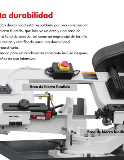 BS-712R Máquina Sierra Cinta con Abertura Monofásica