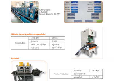 Roladora para Columnas – Línea de Perfilado Automática
