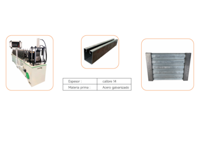 Roladora para las Guías de Cortinas Metálicas | Producción Industrial en Acero Galvanizado