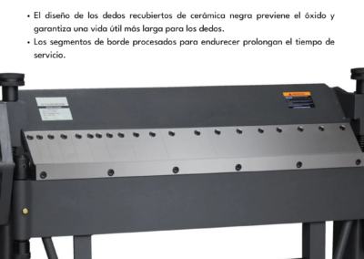 Dobladora de lámina universal 40 pulgadas calibre 12 modelo PBB-4012 con control de pie